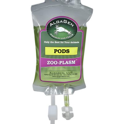 Zoo-Plasm PODS Easy Feed Packaging used to feed reef tanks during dawn and dusk photoperiod windows
